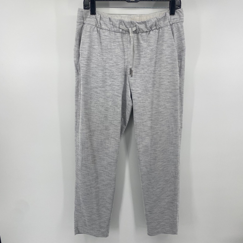 Lululemon On the‎ Fly 7/8 Pant Women 8 Grey Space Dye Luxtreme Joggers LW5BVFS